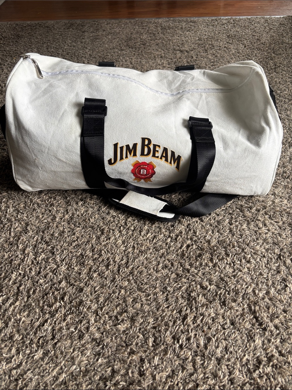 Jim Beam White Duffel Bag